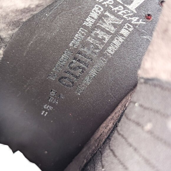 Mephisto Graziela Western Chelsea Brown Suede Leather Heel Ankle Boots sz 11 - Picture 6 of 7